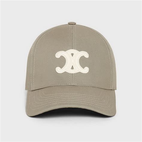 celine triomphe cotton baseball cap.